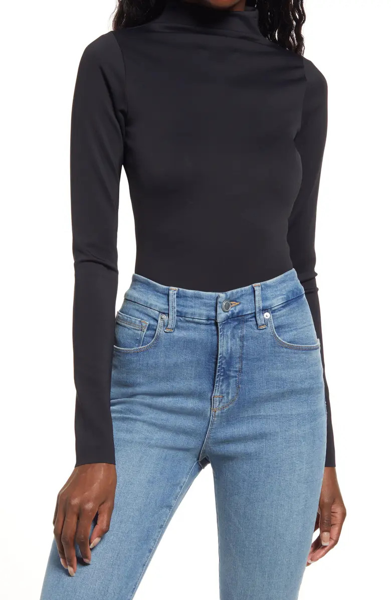 Scuba Funnel Neck Long Sleeve Bodysuit | Nordstrom