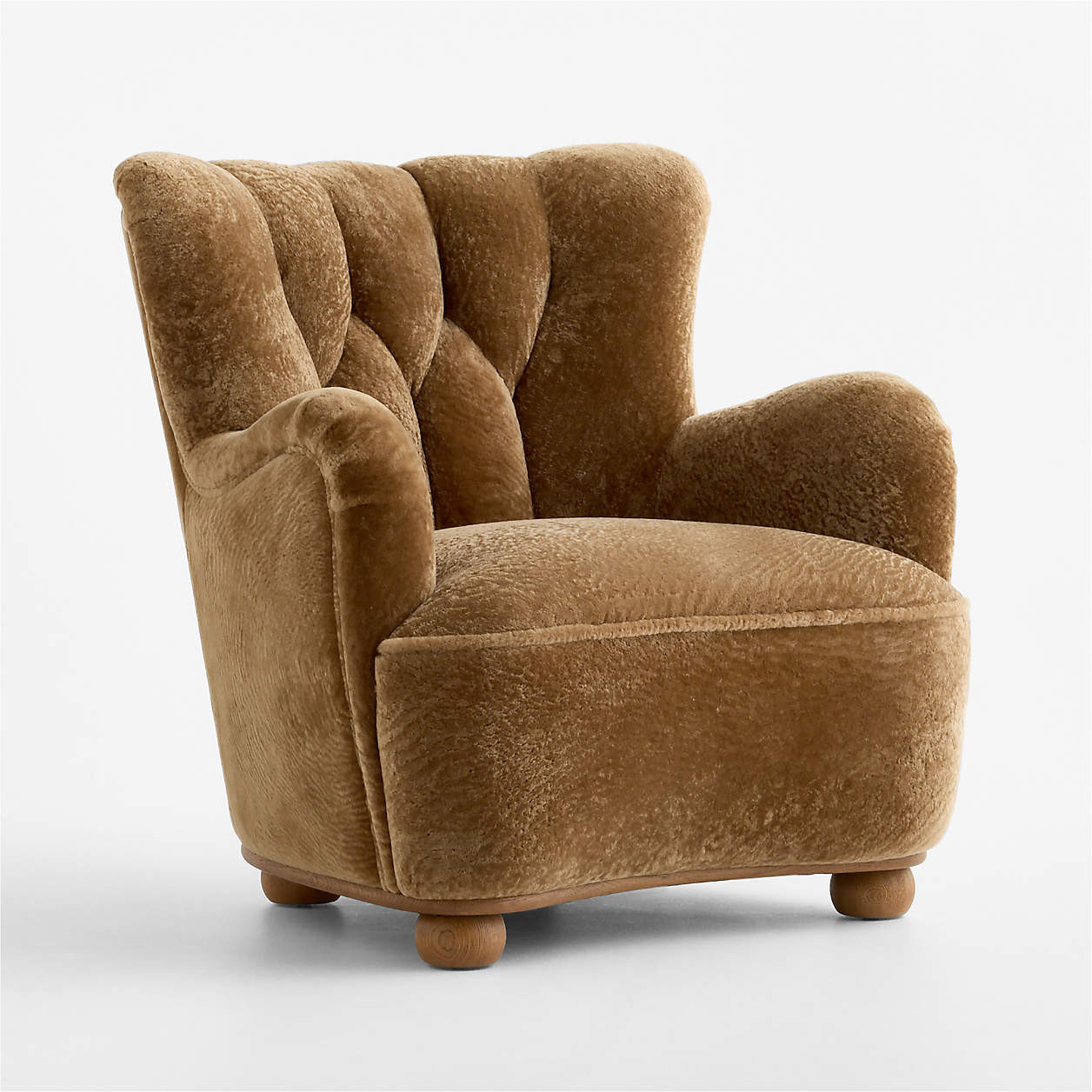 Yates Shearling Accent Chair | Crate & Barrel | Crate & Barrel