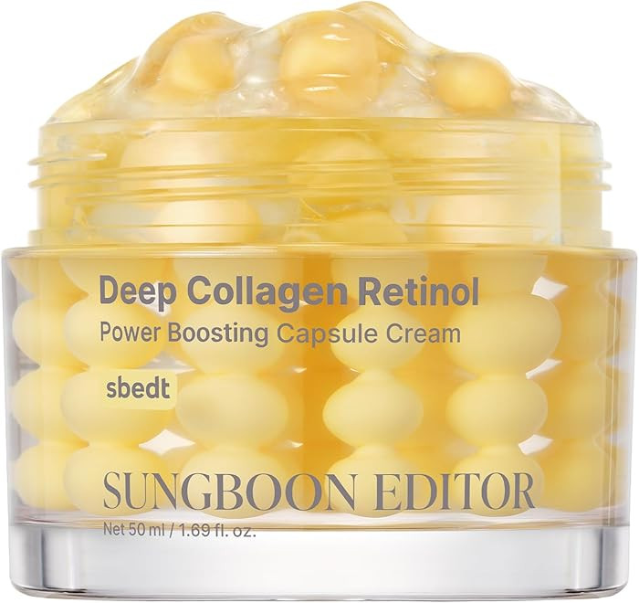 SUNGBOON EDITOR Deep Collagen Retinol Capsule Cream | For Fine Lines and Dry Skin | White Spicule... | Amazon (US)