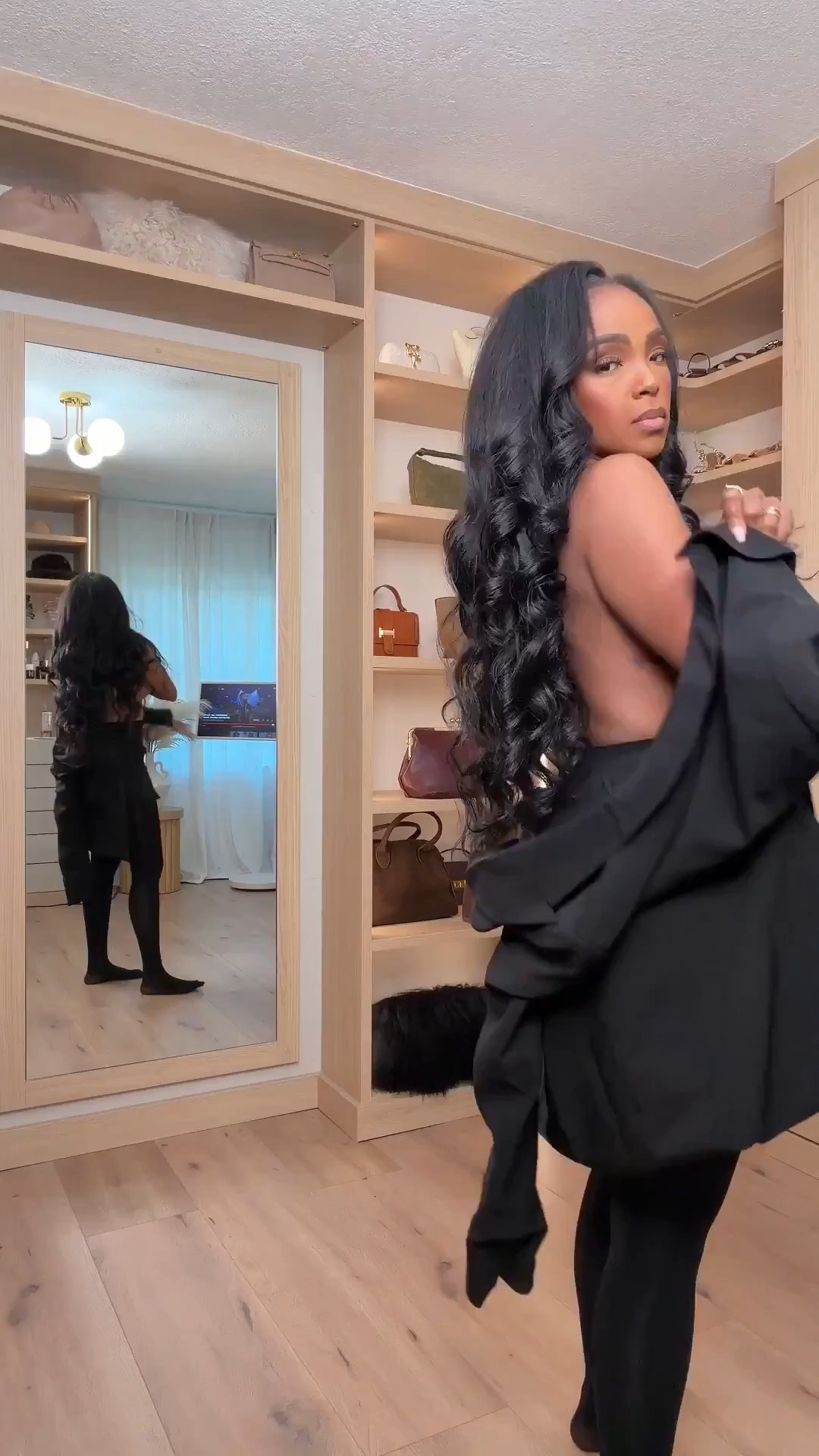 Holiday Outfit Inspo 🖤  
These black holiday looks will turn heads. Sleek, elevated holiday looks with statement trousers, faux leather, bold heels, and chic blazers — perfect for parties, dinners, and all your festive plans.

Holiday party outfits, elevated black looks, faux leather pants, chic monochrome style, statement heels, winter dressing made easy.

📏 Sizing: All tops – Small | All pants – Small | Heels – TTS | Height: 5’4 | 140lbs | 36D-27-40  

Follow my LTK @kirasfashionfinds on the @shop.LTK app

Everything linked below for easy shopping✨




#LTKootd #LTKHoliday