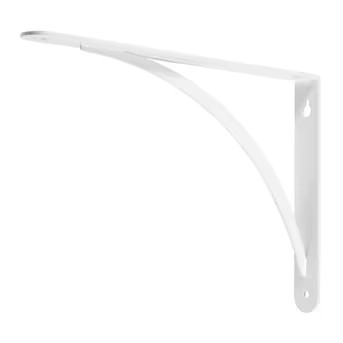 Style Selections 9.06-in L x 0.98-in W x 6.54-in D White Shelf Bracket | Lowe's