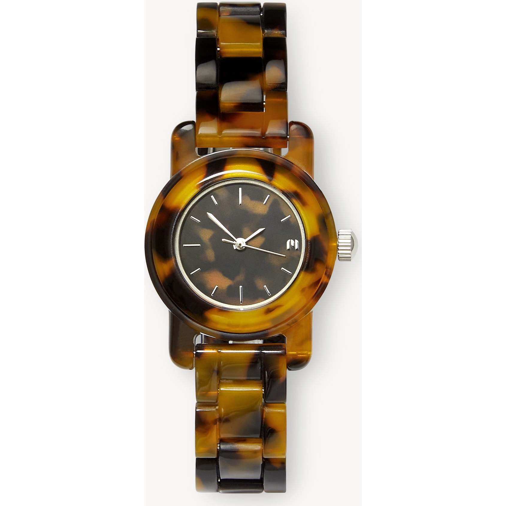 Women's Mini Mono Watch, Classic Tortoise | Maisonette