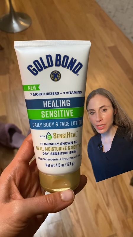 Gold Bond Healing Sensitive face & body lotion. No niacinamide if you are sensitive. 