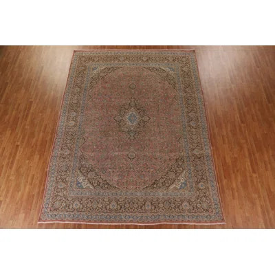 One-of-a-Kind 1950s 9'6" x 12'7" Wool Area Rug in Pink | Wayfair North America