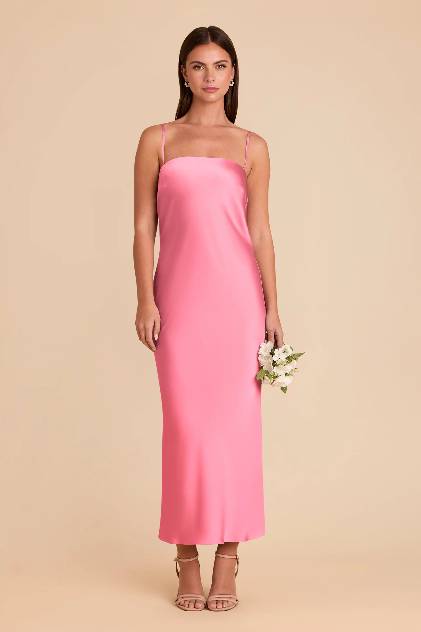 Isla Bon Bon Pink Matte Satin Dress | Birdy Grey | Birdy Grey