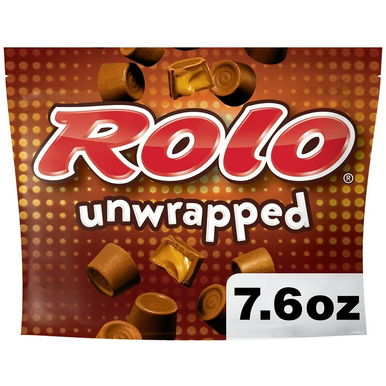 Rolo® Unwrapped Rich Chocolate Caramels Candy, Resealable Bag 7.6 oz | Walmart (US)