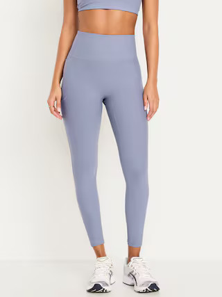 Extra-High Waisted PowerSoft Boundless 7/8 Pocket Leggings – No Front Seam | Old Navy (US)