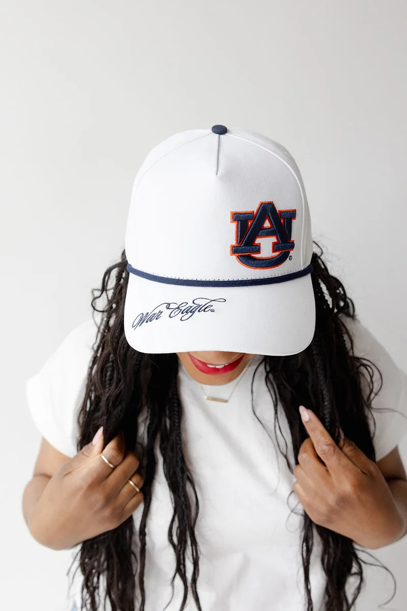 Auburn Hustle Luxe 5 Panel Canvas Baseball Hat | Gameday Social