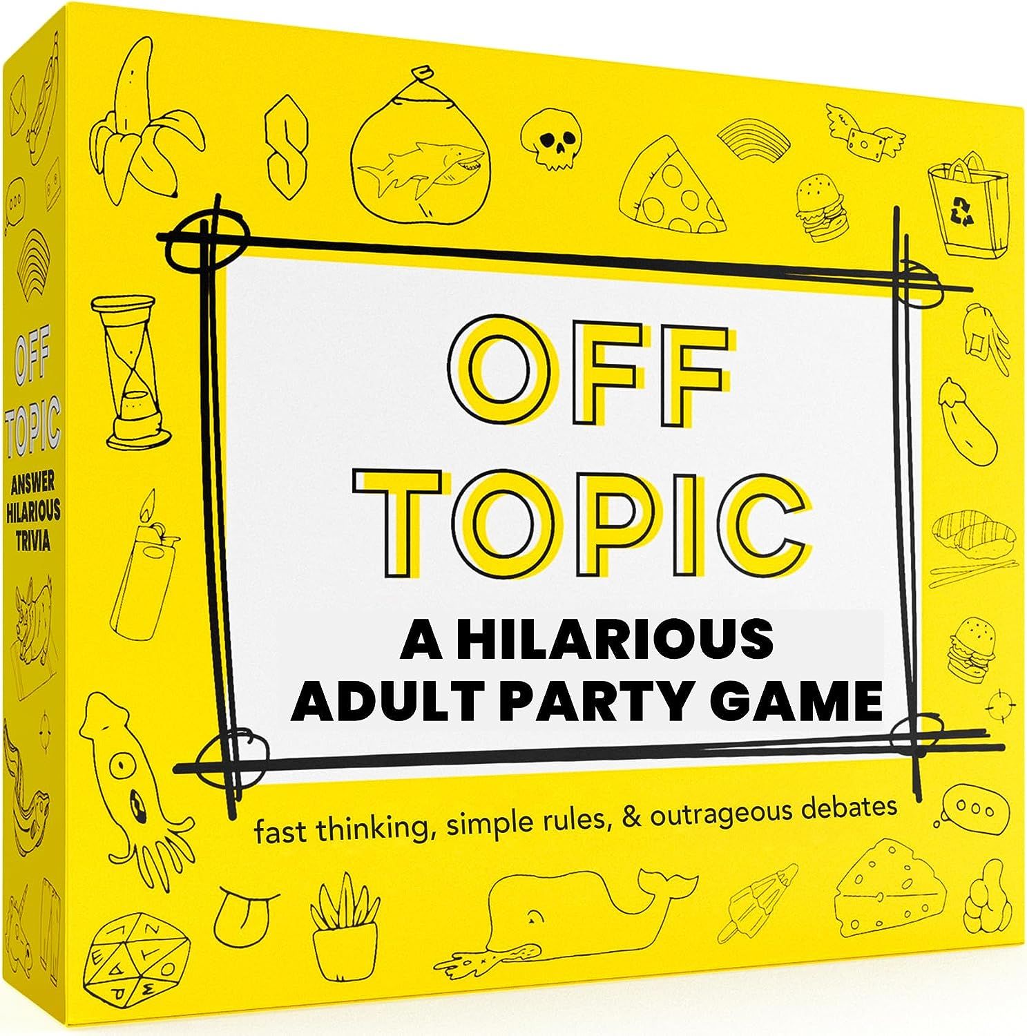 OFF TOPIC Party Game for Adults - Fun Adult Board Games for Groups of 2-8 Players - Hilarious Gam... | Amazon (US)
