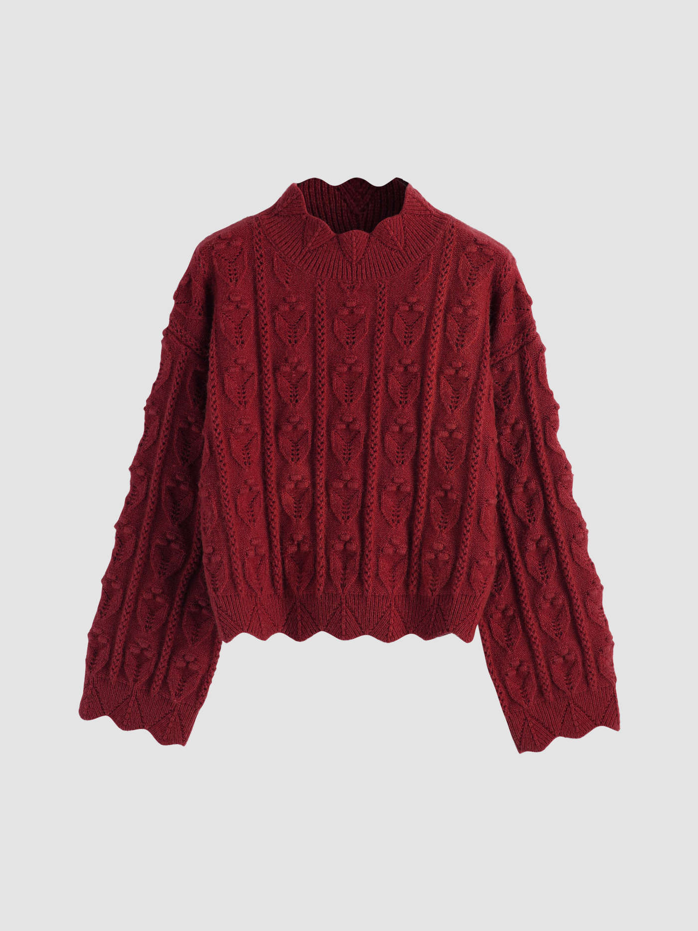 Tractor Textured High Neck Sweater | Cider