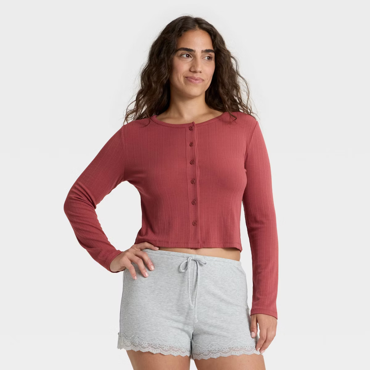 Women's Ribbed Pajama Cardigan - Auden™ | Target