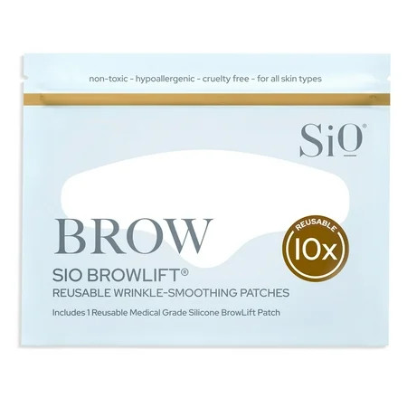 SiO Beauty Mid-Brow Forehead Anti-Wrinkle Patch - Rapid Overnight Reusable Silicone Patch to Reduce Furrows Expression Lines and the 11s | Walmart (US)