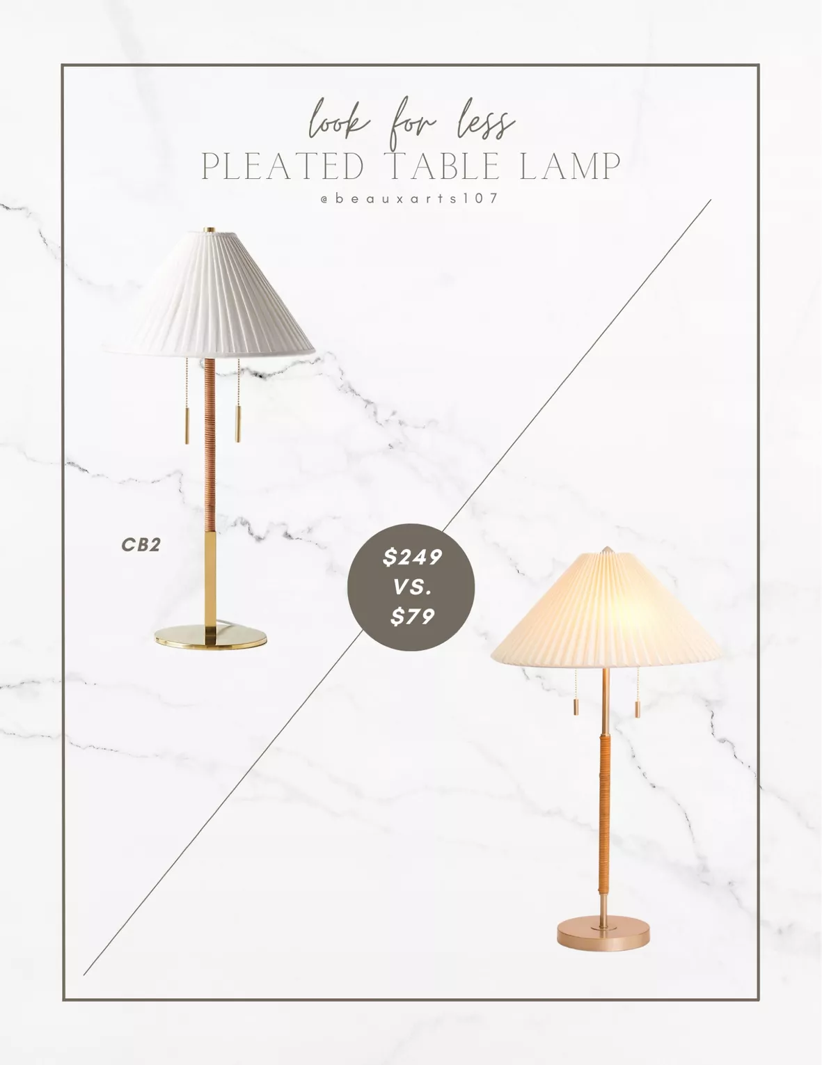 Pogo Brass and Cane Table Lamp + Reviews