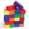Plush Blocks Set of 24 Soft Building Blocks for Kids - Fabric Covered Toy Foam Blocks for Stackin... | Amazon (US)