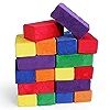 Plush Blocks Set of 24 Soft Building Blocks for Kids - Fabric Covered Toy Foam Blocks for Stackin... | Amazon (US)