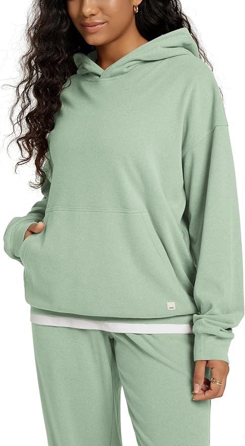 ODODOS Women's Brushed Fleece Oversized Hoodie – Cozy Warm Long Sleeve Pullover Sweatshirt with... | Amazon (US)