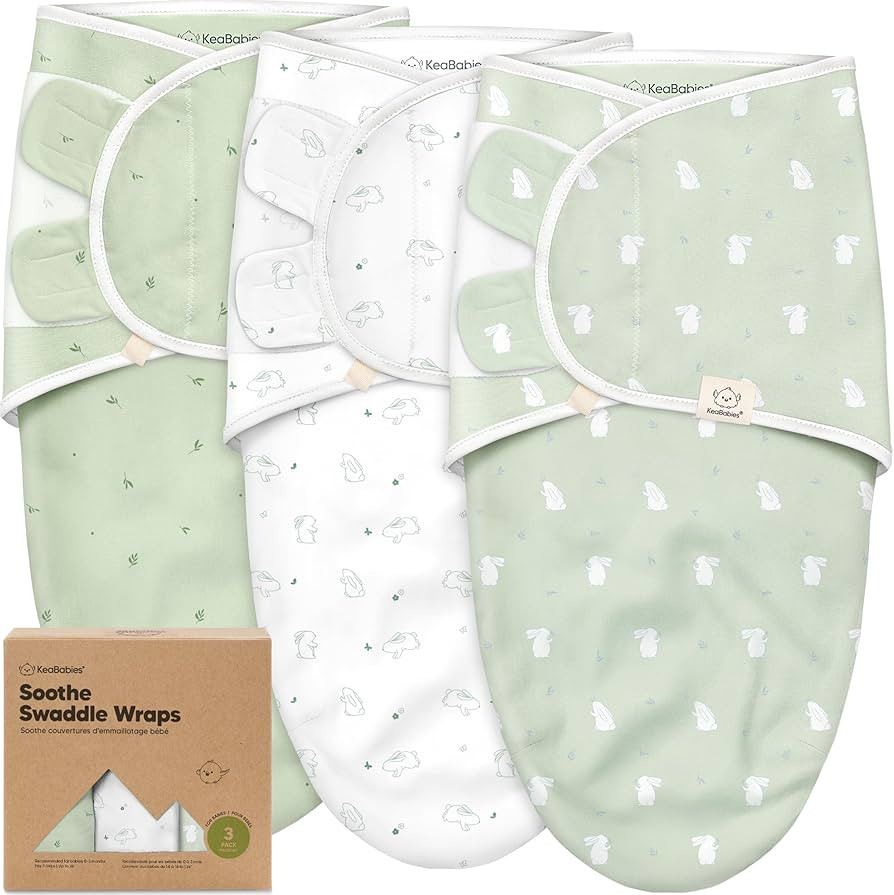 3-Pack Organic Baby Swaddle Sleep Sacks - Swaddles for Newborns, Infant 0-3 Months, Baby Girls, B... | Amazon (US)