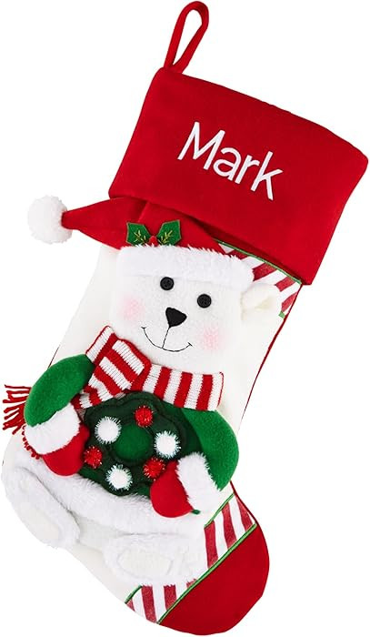 Let's Make Memories Personalized Christmas Stocking - Stockings for Family - Embroided - 3-D Plus... | Amazon (US)