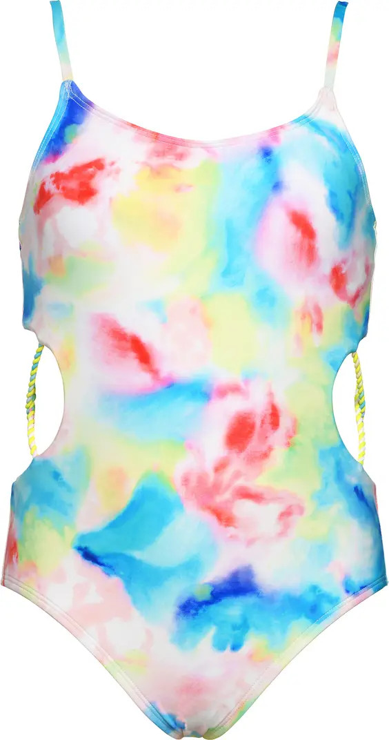 Hobie Kids' Tide Keyhole Cutout One-Piece Swimsuit | Nordstrom | Nordstrom