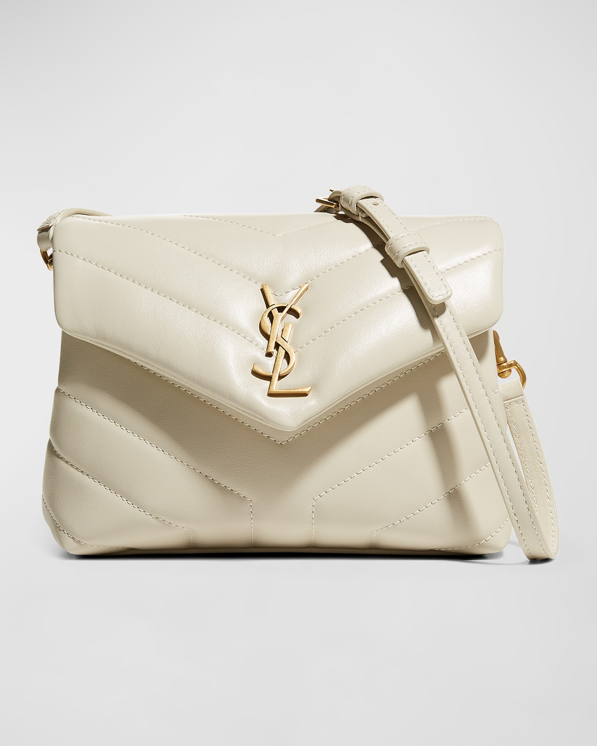 Loulou Toy YSL Matelasse Calfskin Envelope Crossbody Bag | Neiman Marcus