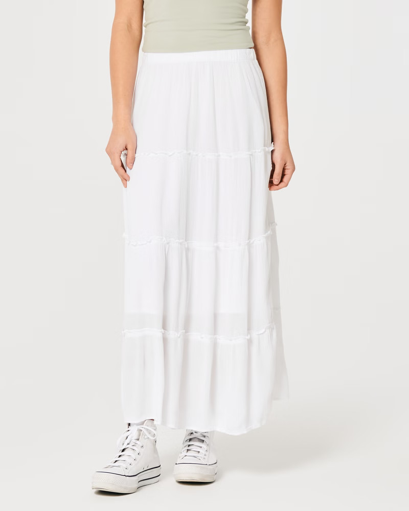 Tiered Maxi Skirt | Hollister (US)