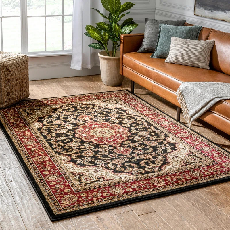 Belliere Oriental Black Area Rug | Wayfair North America