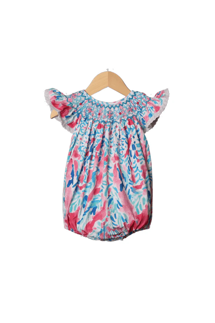 Smocked Heirloom Bahama Beach Knit Bubble | The Smocked Flamingo