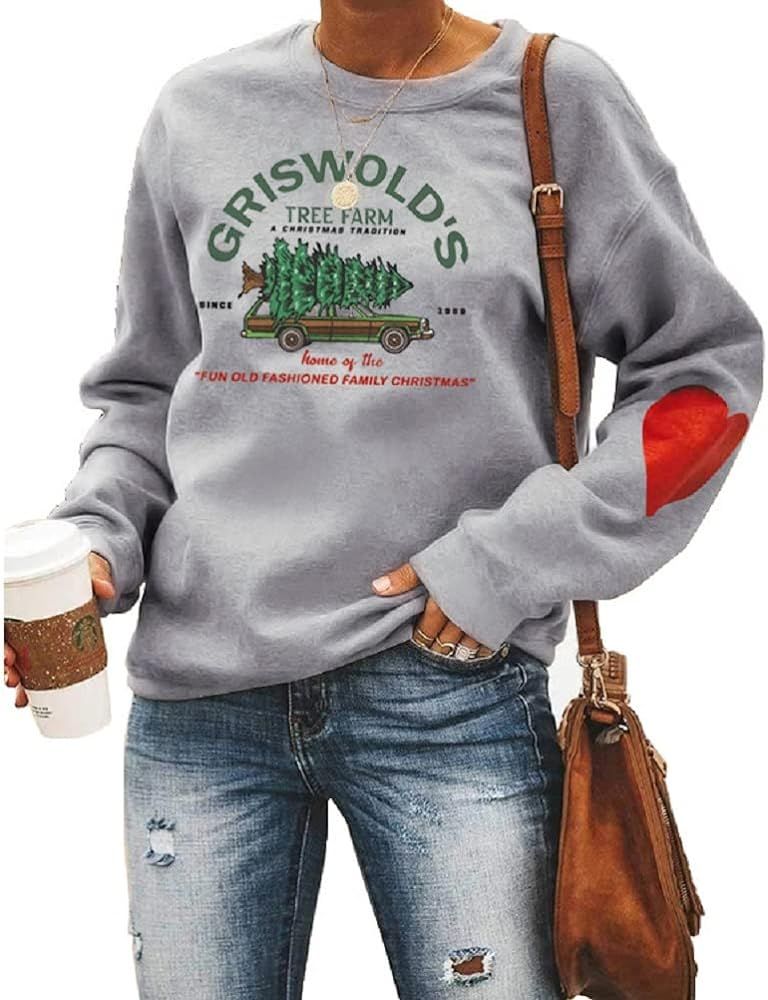 Noffish Women Griswold's Tree Farm Sweatshirt Christmas Family Shirt | Amazon (US)