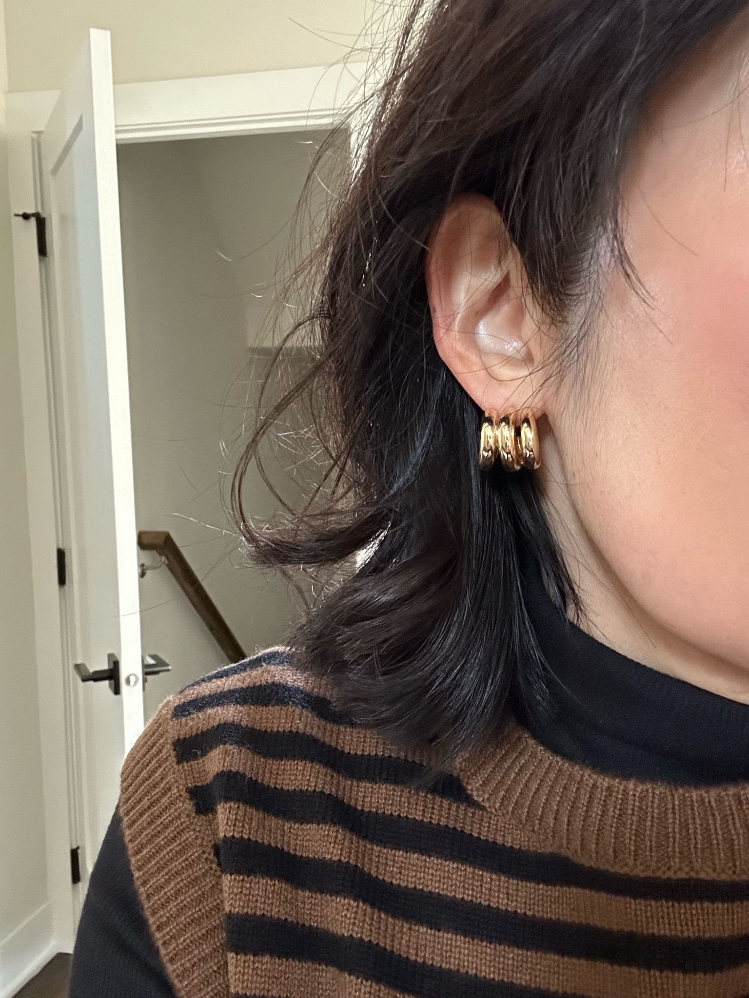 Earrings are super cute and not too heavy 