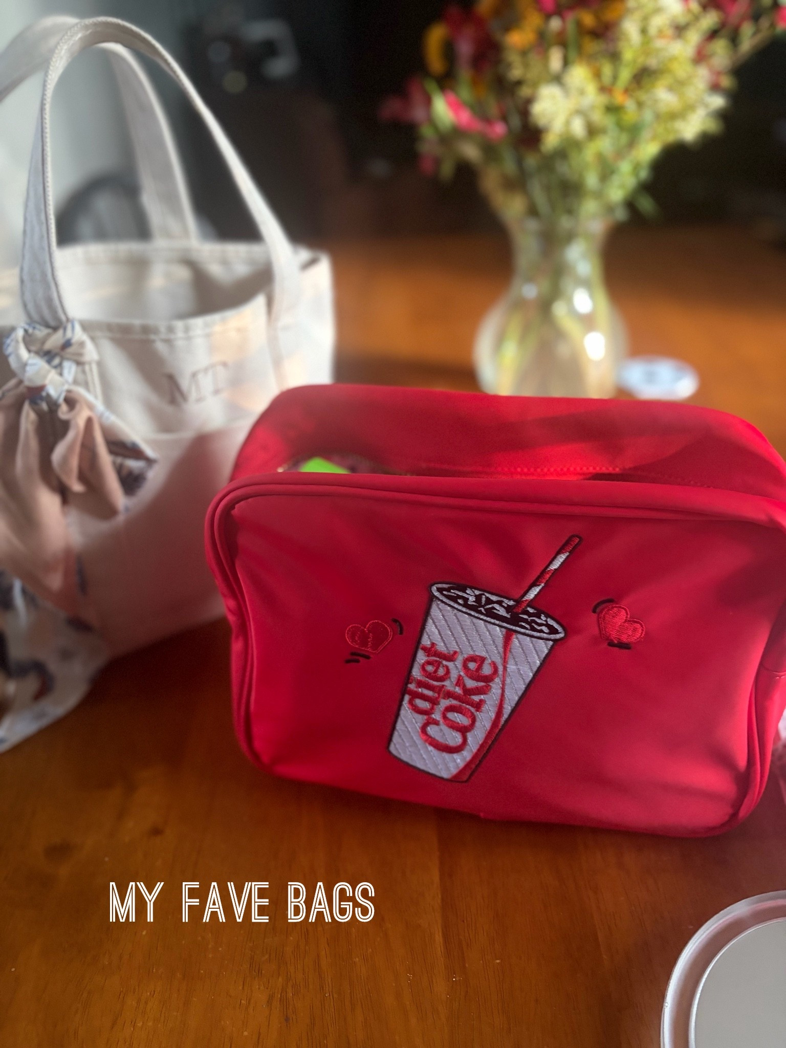 The bags I’m bringing for wedding prep.  I’ve been using the mini tote as my purse everyday and the dirt coke bag is my toiletry bag when I travel. 


@Etsy #boattote #minitote #dietcoke #poshmark #stoneyclover #travel #LTKTravel #LTKBridal #giftidea #giftforher

#LTKdayinmylife #LTKselfcare #LTKBeauty