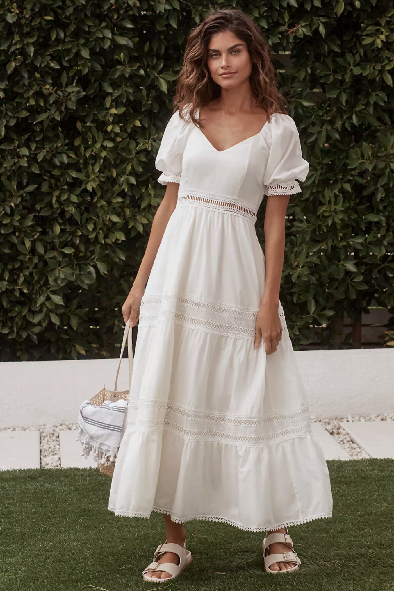 How beautiful this dress would be on a summer day, brunch out, beach or a garden party. It’s so flattering and hides all the right areas if you are going for a bit more conservative look. The details are so adorable. 

#LTKStyleTip #LTKMidsize #LTKGiftGuide