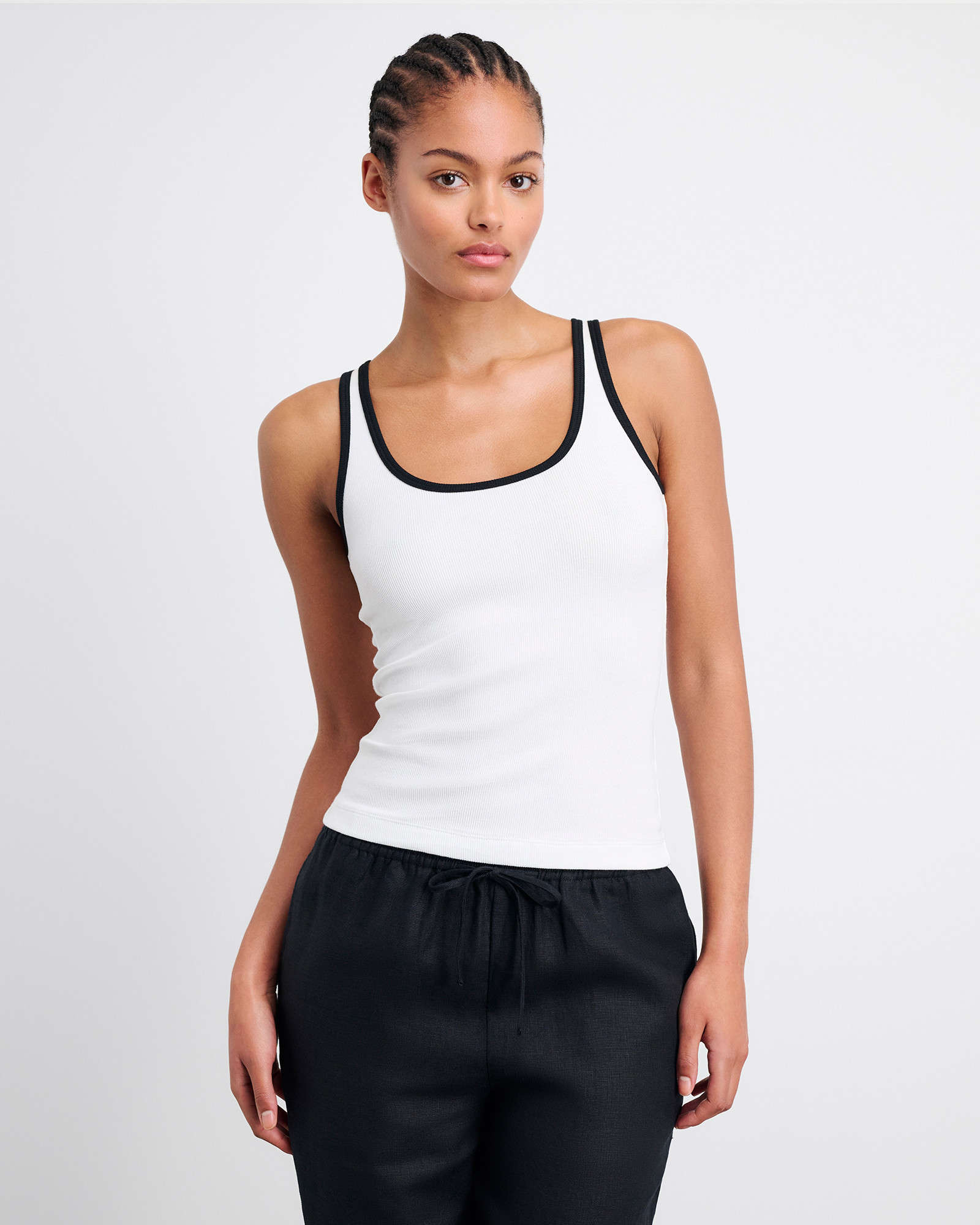 Kate Contrast Scoop Tank | JAG (Australia & New Zealand)