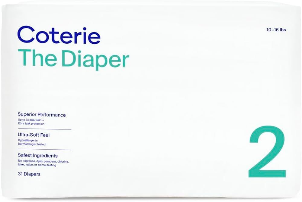 Coterie Size 2 Diaper, 31 CT | Amazon (US)