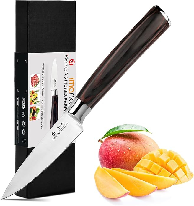 imarku Paring Knife - Paring Knives, 3.5 Inch Small Kitchen Knifes - Japanese High Carbon Stainle... | Amazon (US)