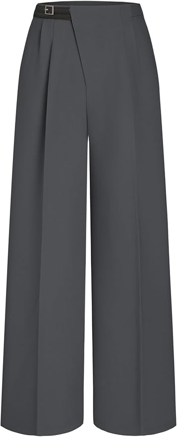 CIDER Dress Pants Women Business Casual High Waisted Straight Leg Work Pants with Pockets Dressy ... | Amazon (US)