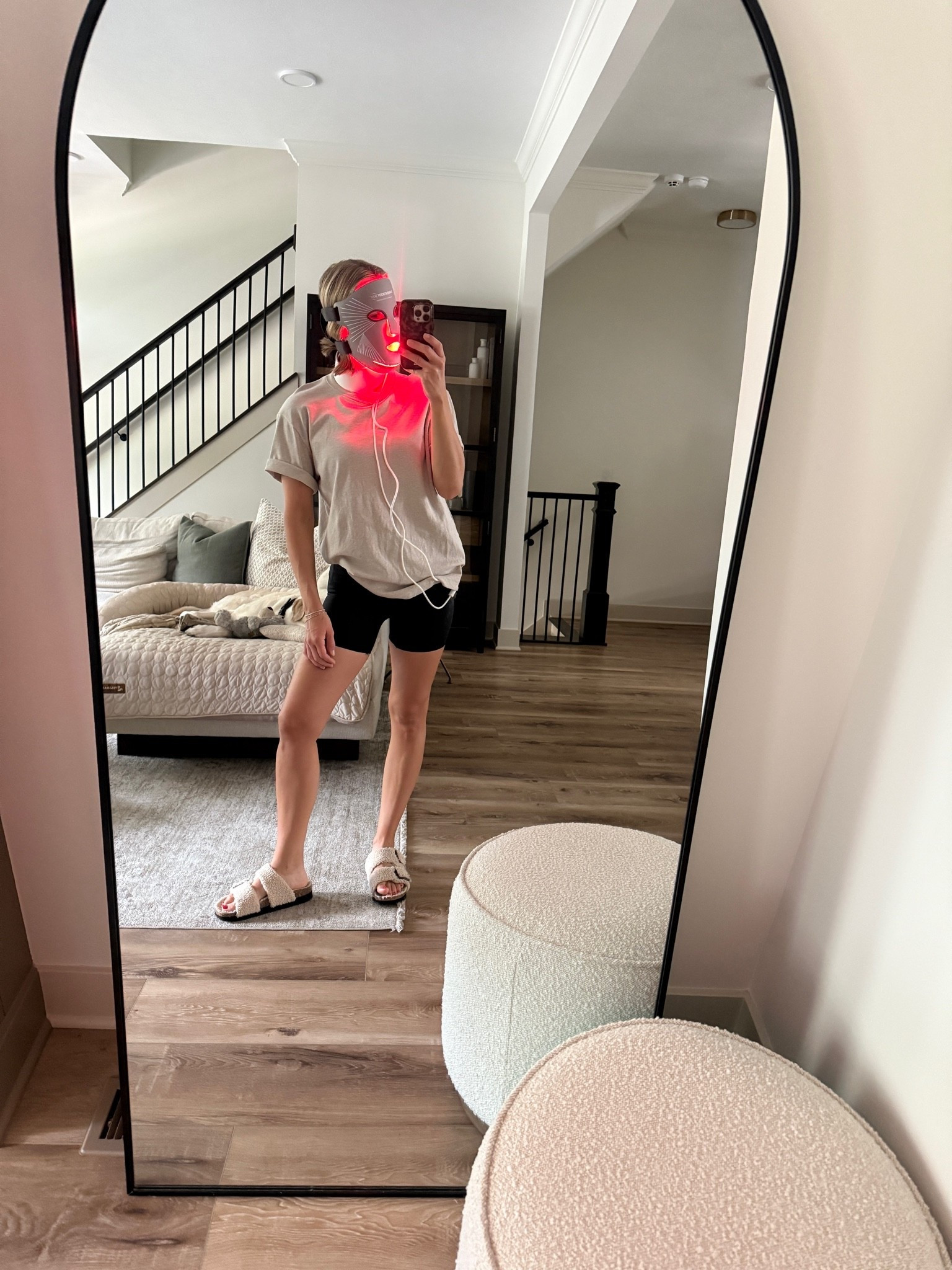 Wearing small biker shorts + sports bra, xs tee, slippers tts (linking similar)

Mask Code: ABOVETHELAWSTYLE

#LTKmorningroutine #LTKselfcare #LTKOver40