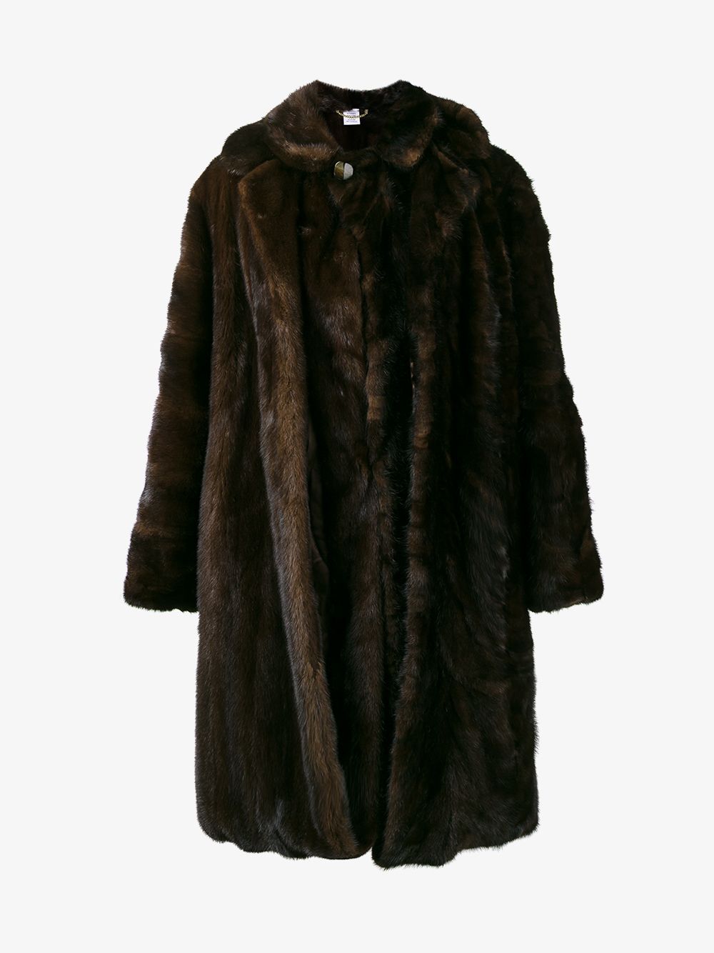 Vetements oversized vintage reworked fur coat | Browns Fashion