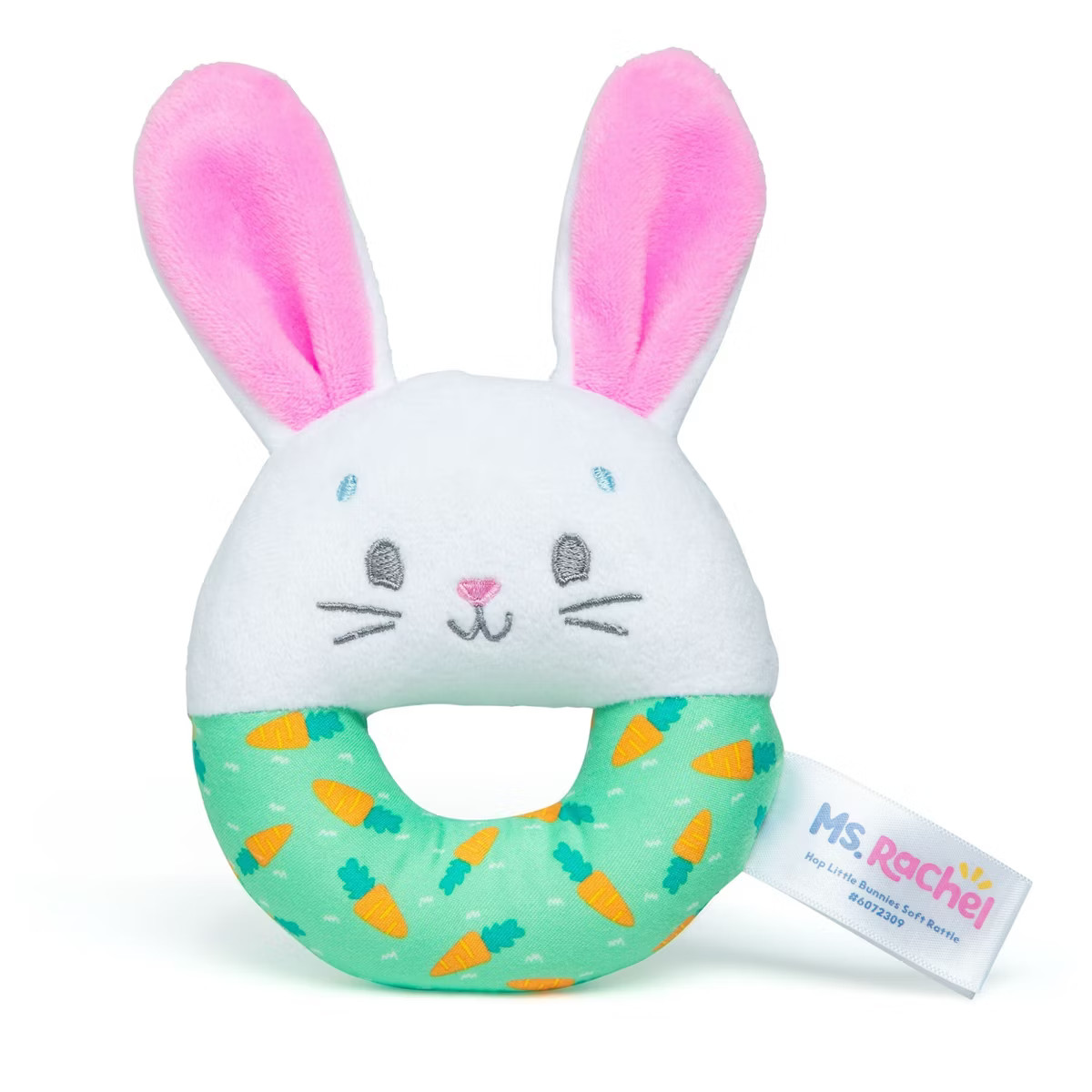 Ms. Rachel Hop Little Bunnies Soft Rattle | Target
