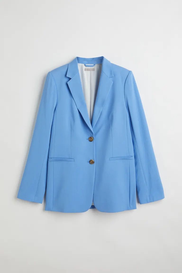 Conscious choice  New ArrivalSingle-breasted blazer in a woven viscose blend. Notched lapels and ... | H&M (US + CA)