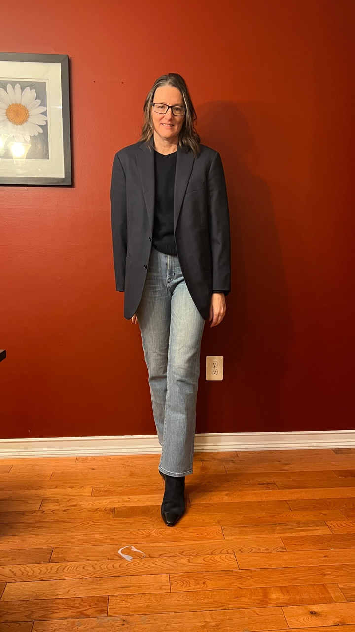 This is what the Friday before a snow storm looks like … no one cares what you are wearing though! All they want to talk about is the European Model, the empty shelves at Trader Joe’s and exploding trees. 🤣#whatiworetowork #businesscasual #ootd #casualworkwear #officefit

#LTKWorkwear #LTKootd #LTKOver40