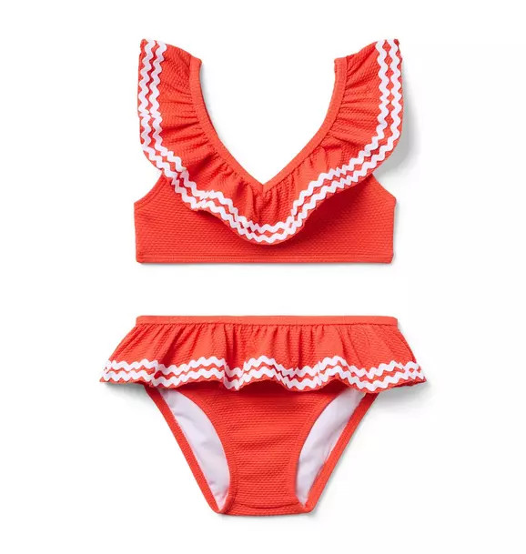 Recycled Ric Rac Ruffle 2-Piece Swimsuit | Janie and Jack