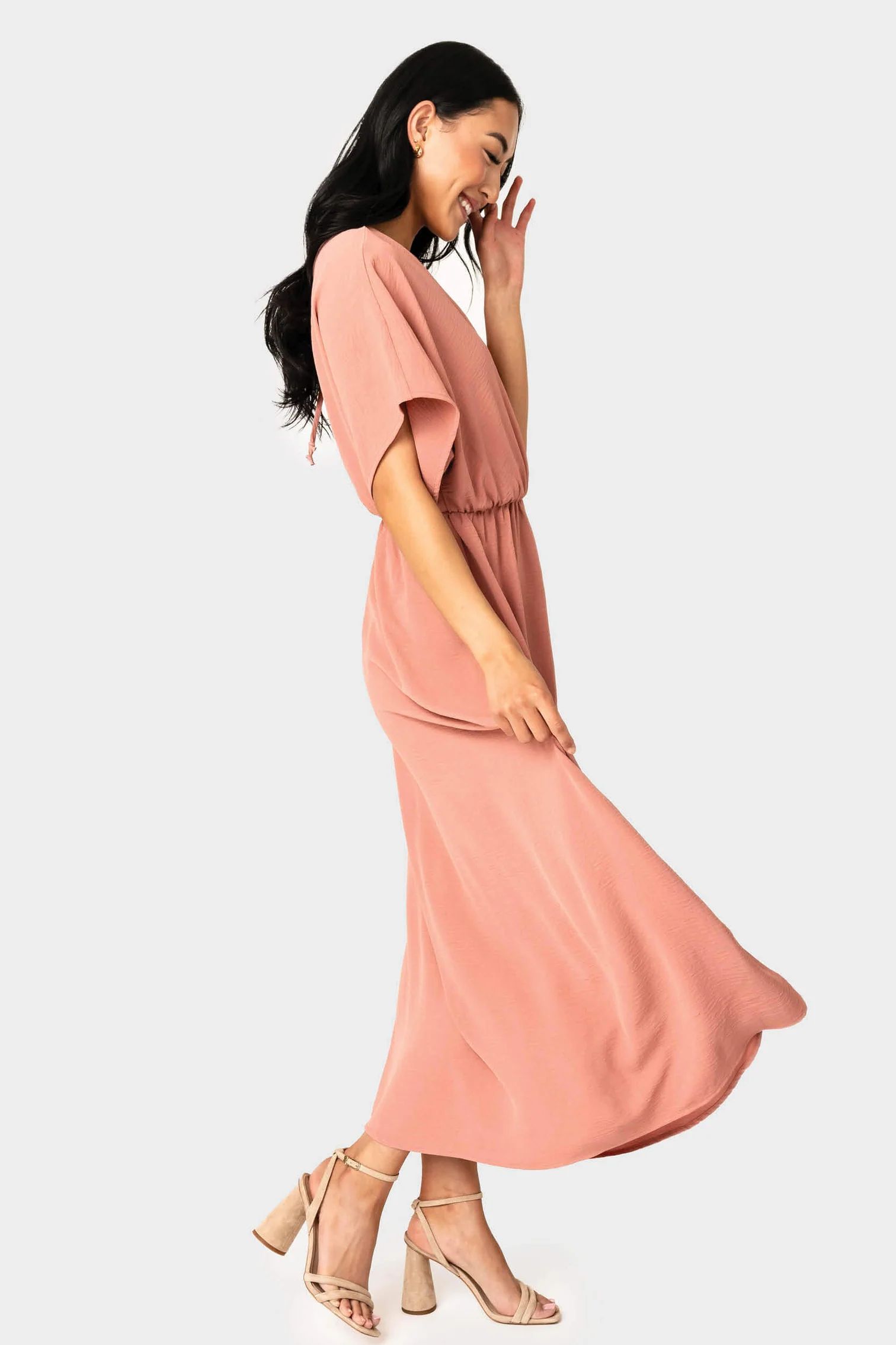 Tie Back Surplice Dress | Gibson