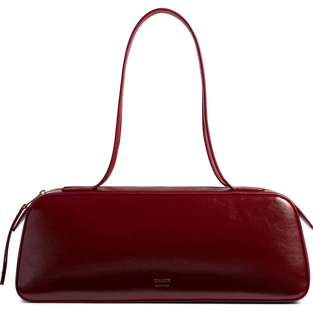 Khaite Simona Leather Shoulder Bag in Oxblood at Nordstrom | Nordstrom