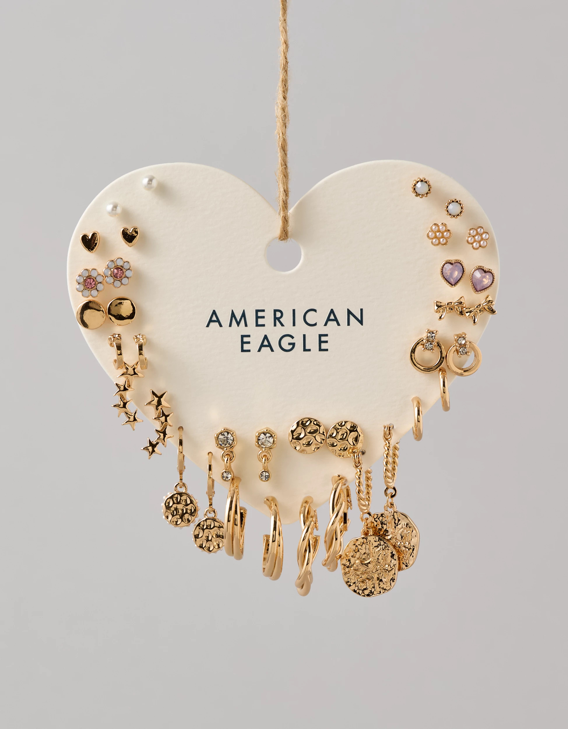 AE Faux Gold Earring 18-Pack | American Eagle Outfitters (US & CA)