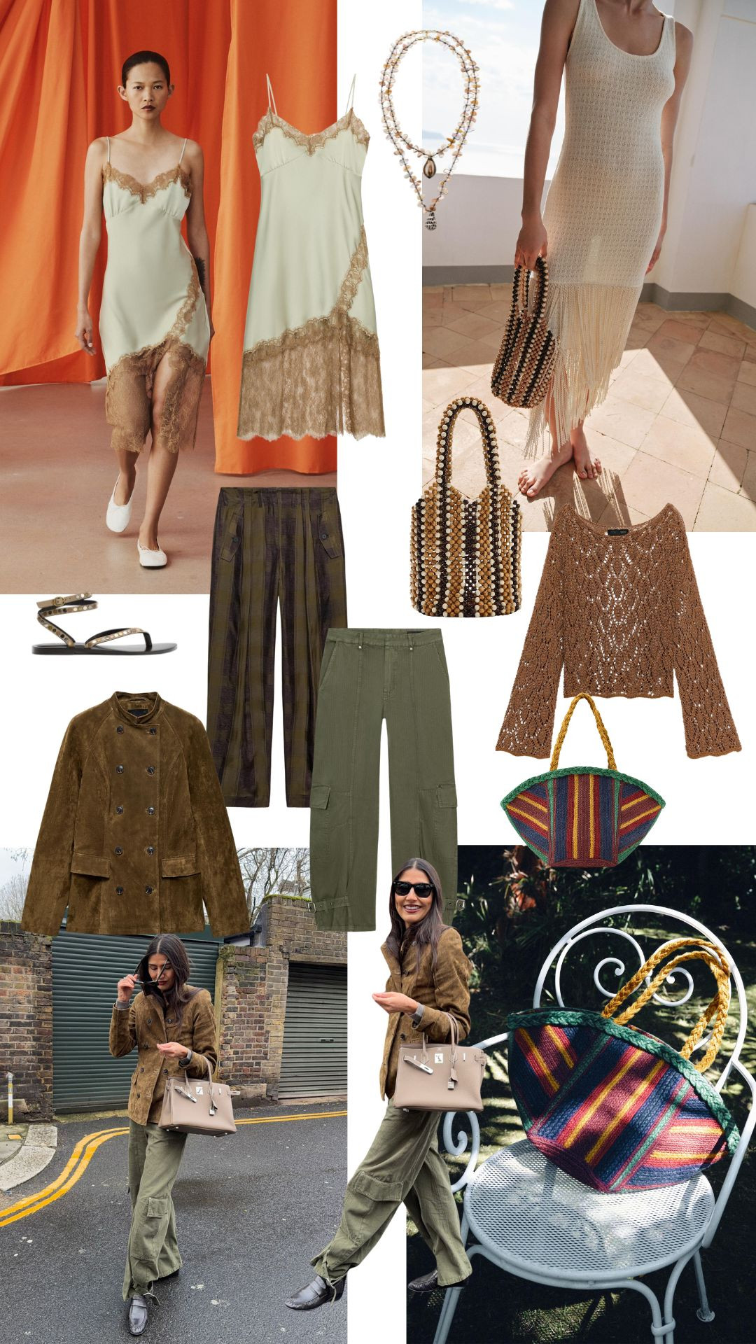 Current Zara Favourites

Tijan Serena Mazour design (Instagram Story).jpg
keywords for this edit pelase

12:09 PM



Reviewed documents
slip dress, lace trim dress, satin slip, crochet knit dress, fringed knit dress, neutral midi dress, beaded bag, wooden bead tote, woven basket bag, striped basket tote, straw market bag, khaki cargo trousers, wide leg cargos, olive green pants, suede jacket, brown suede blazer, spring layers, neutral outfit, earthy tones, everyday style, city street style, elevated casual, minimalist sandals, summer outfit ideas, resort style, vacation outfits, capsule wardrobe, chic basics 

 #LTKuk #LTKspring #LTKeurope