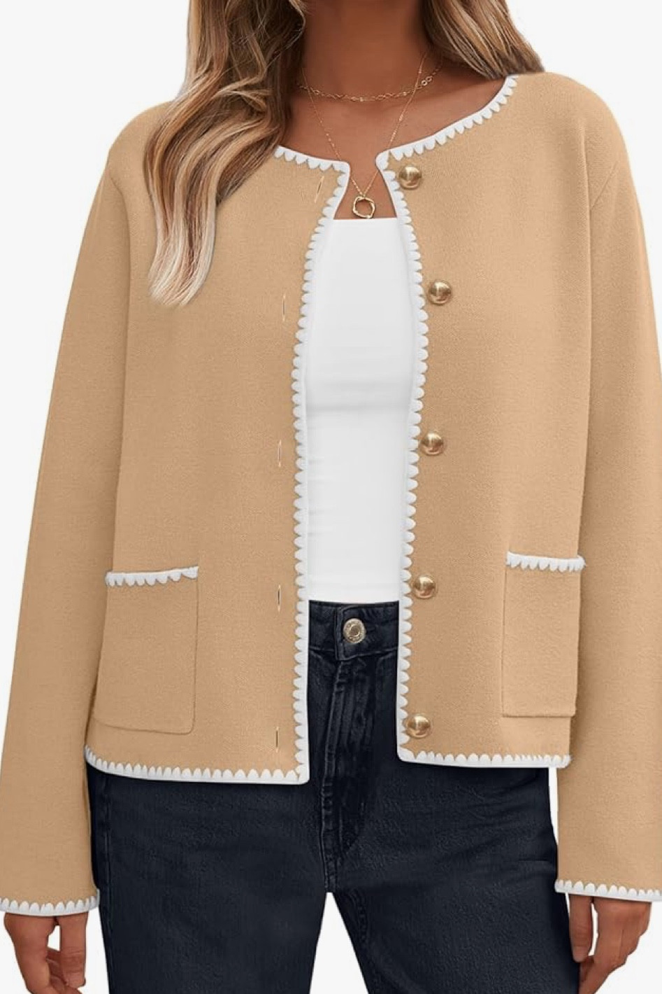 Love these cardigans for the fall! Lots of neutral colors and the perfect transition piece! lol at the detail trim 😍 $35 on Amazon! 

#LTKStyleTip #LTKFindsUnder50