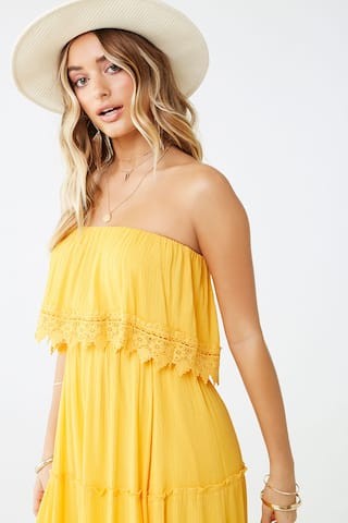Crochet Trim Maxi Dress | Forever 21 (US)