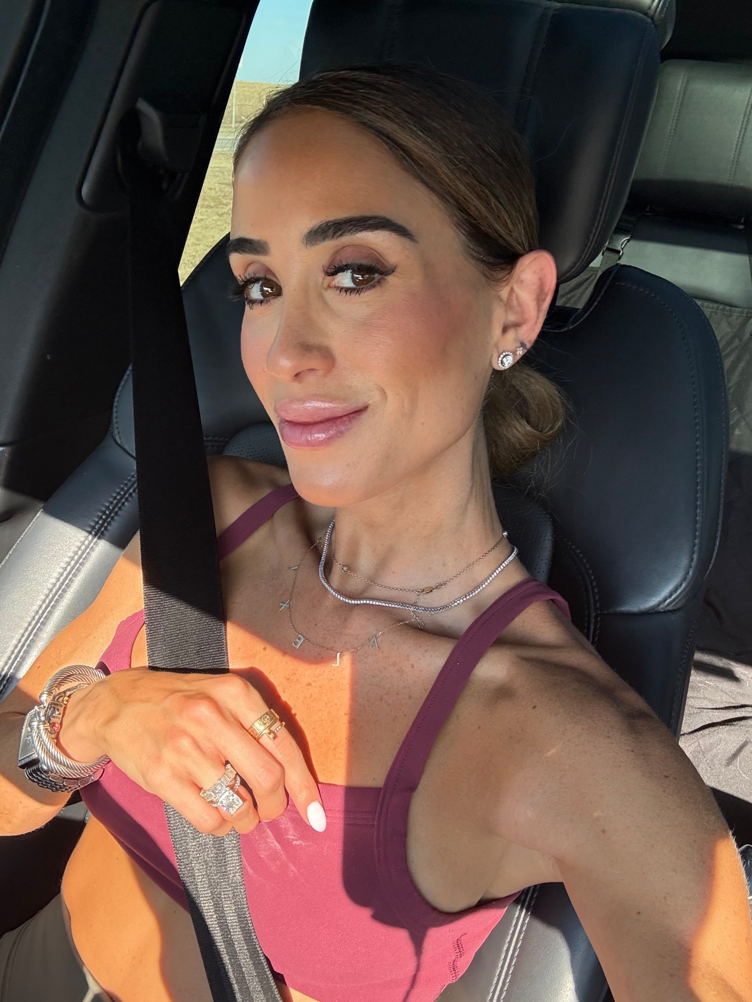 Burgundy sports bra size s I have in multiple colors 