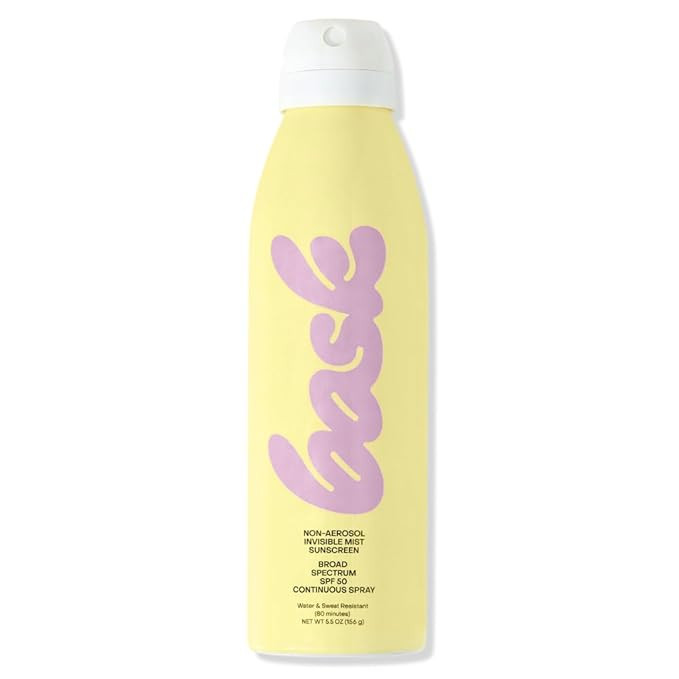 Bask Suncare SPF 50 Sunscreen Spray - Non-Aerosol, Broad Spectrum UVA/UVB Protection, Dermatologi... | Amazon (US)