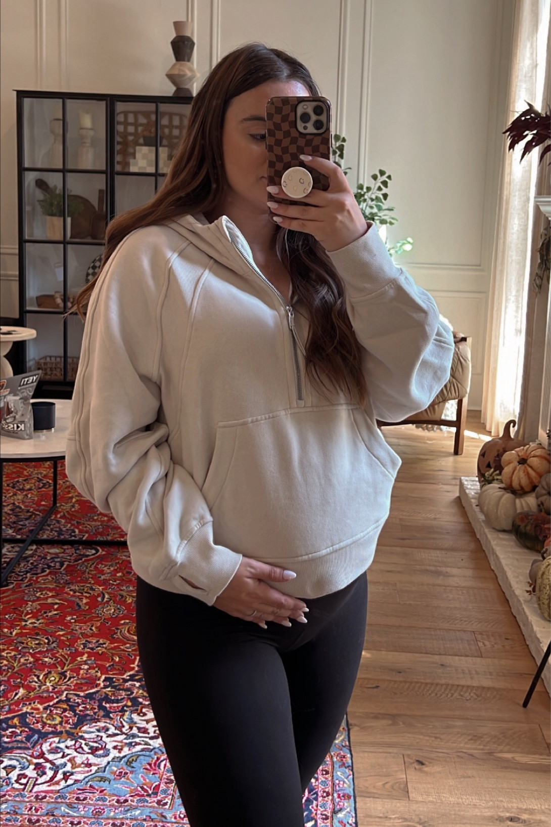 Favorite Maternity Leggings (on sale) and my Lululemon Scuba Half-Zip Hoodie!💕

#LTKunder50 #LTKsalealert #LTKbump